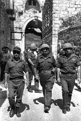 liberation-jerusalem-moshe dayan-uzi narkiss - yitzhak rabin