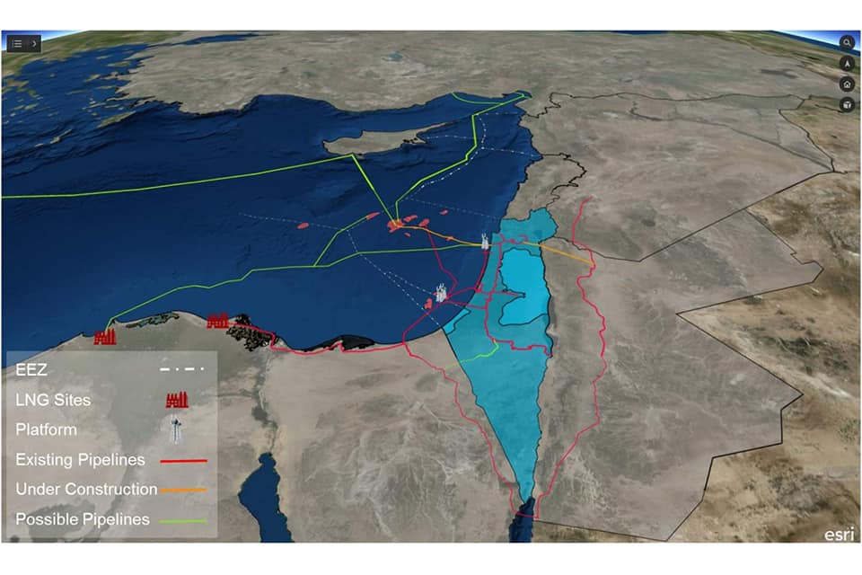Israël commence  les exportations du gaz vers l’Egypte dès le 1er janvier 2020