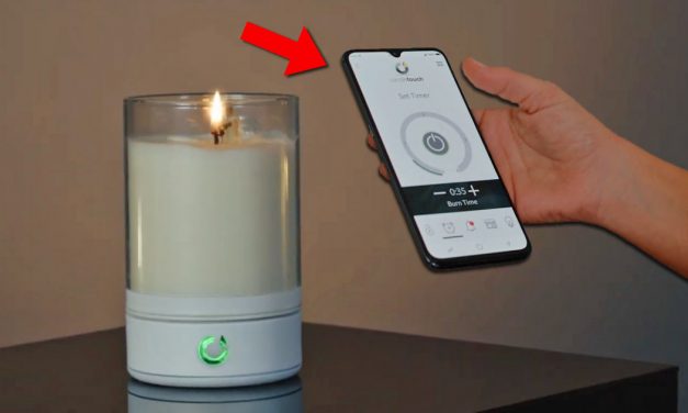 ISRAËL: LA PREMIÈRE BOUGIE À FLAMME high-tech en cire qui s’allume depuis SON smartphone VIA BLUETOOTH.