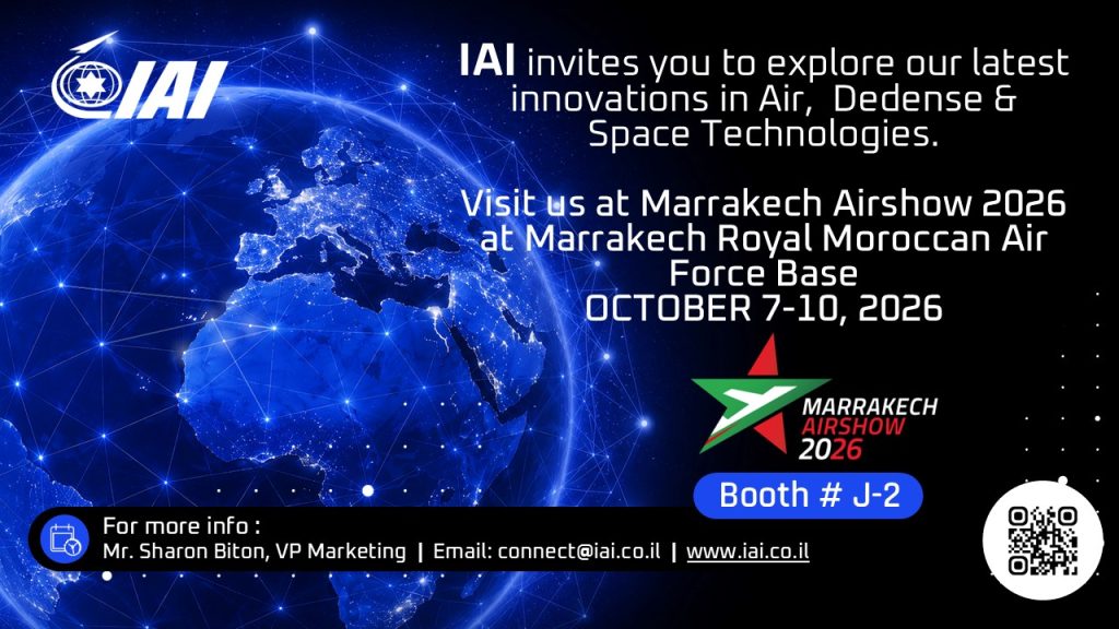 Israel Aerospace Industries participe au Marrakech Airshow du 7 au 10 octobre 2026